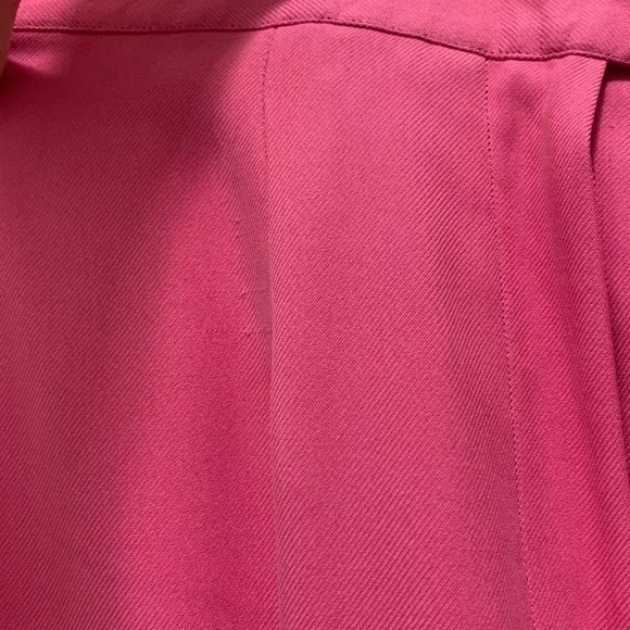 Ralph Lauren 100% Silk Hot Pink Wide-Leg Trousers Size 8 - Picture 8 of 8